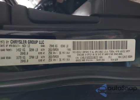 2013 Jeep Grand Cherokee Limited из США, поврежденный, VIN 1C4RJFBG5DC618615